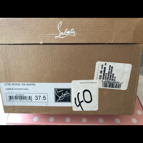 SOLD Christian Louboutin ETRI Wood Sandals Authen - Picture 15 of 16